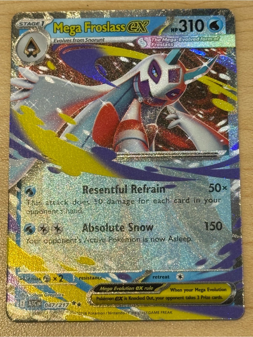 Mega Froslass ex 047/217 Me: Ascended Heroes Holo